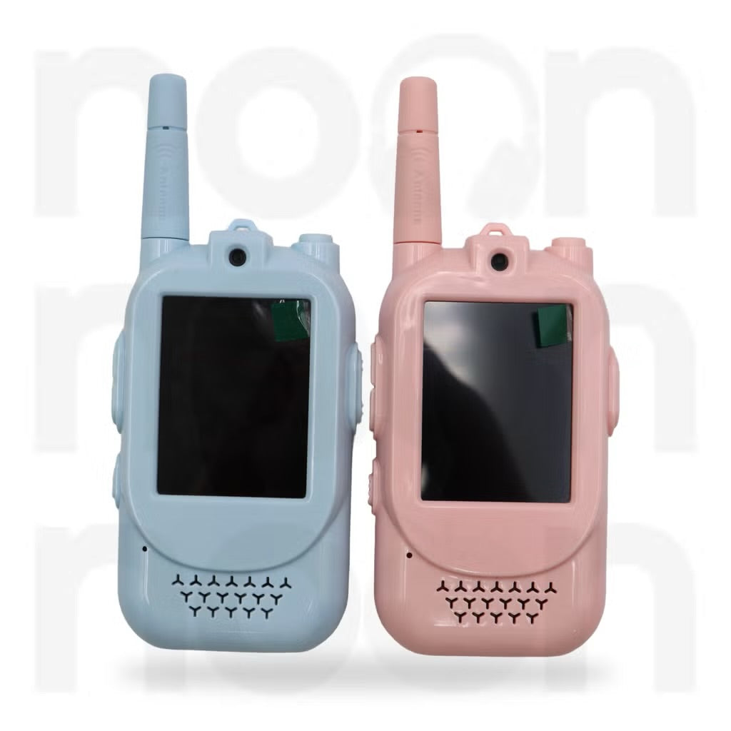 2-Pack Kids Video Walky Talky with HD Camera | Rechargeable Long Range Toy for Boys & Girls Ages 3-8 | Voice Changer, Auto Pairing for Outdoor Play, Camping & Travel Gifts | Parent-Child Intercom